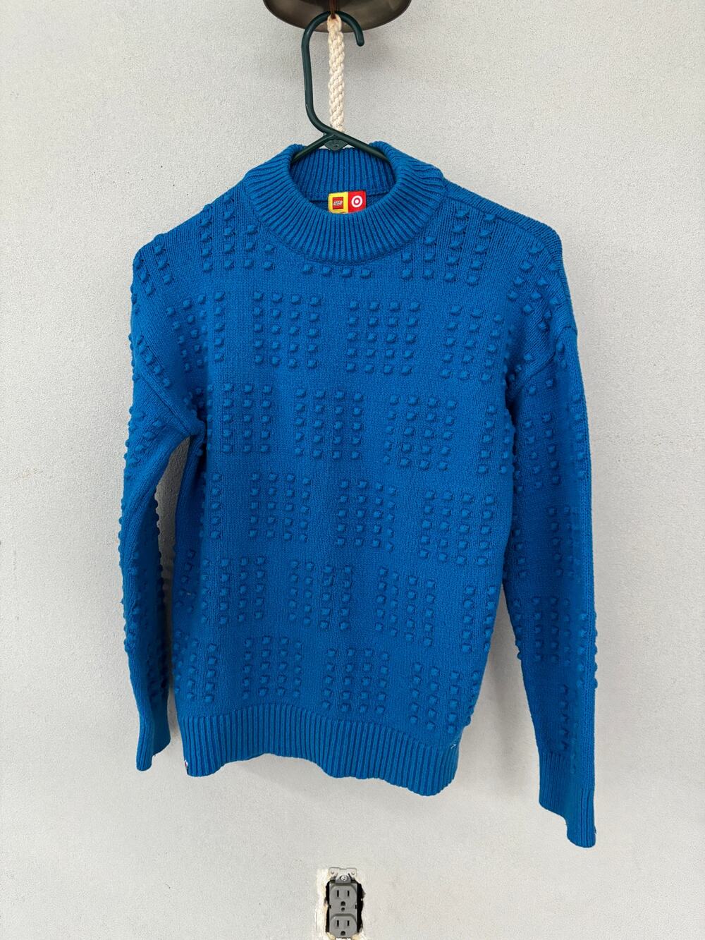 Royal Blue Textured Mockneck Sweater Lego Target Collab Size S
